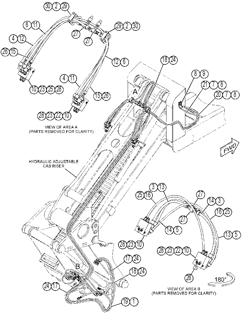 LINES GP-CAB RISER 3959176 CAT