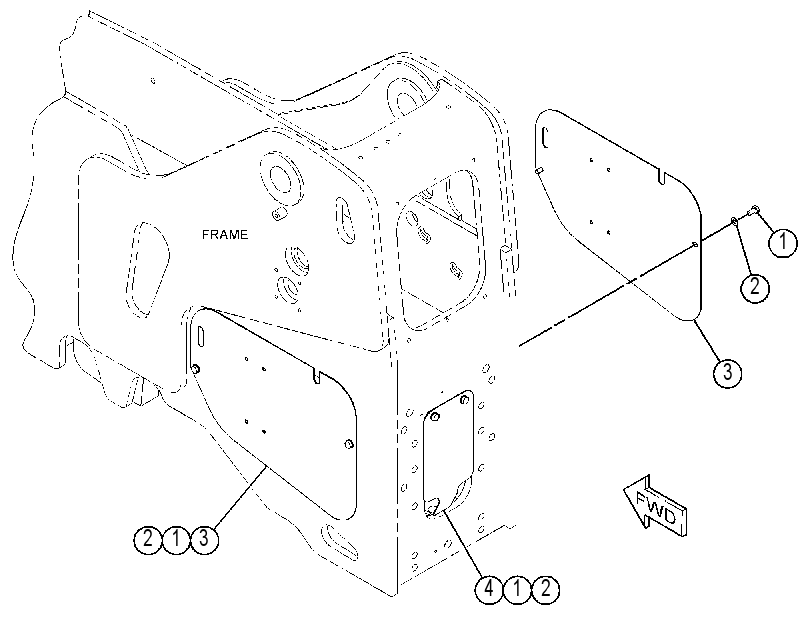 ENCLOSURE GP-REAR 4361123 CAT