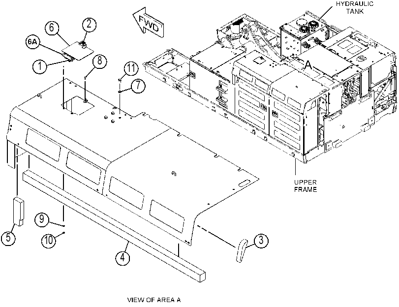 HOOD GP-ENGINE COMPARTMENT 4501768 CAT