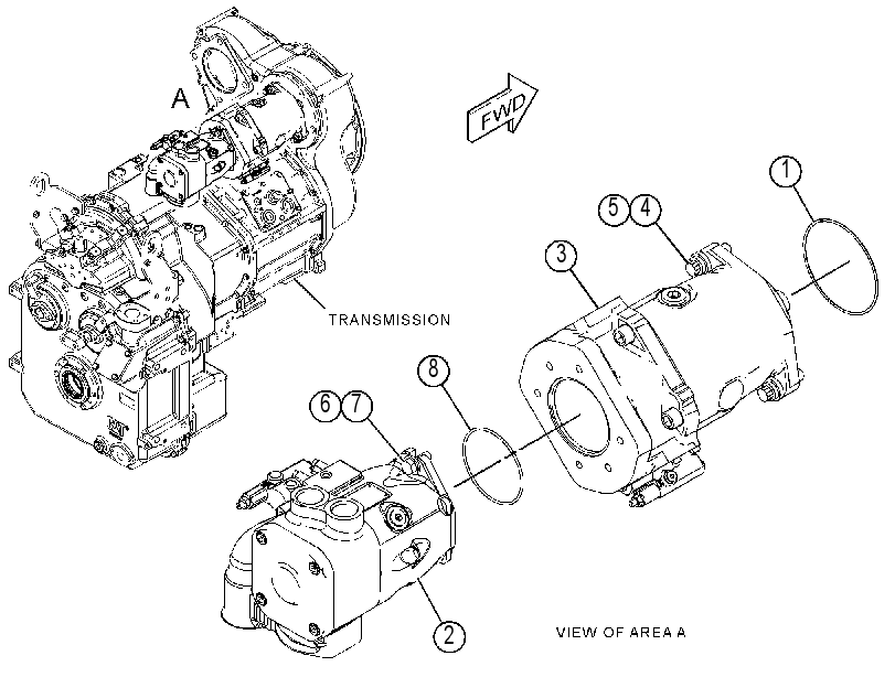 PUMP & MTG GP-TRANSMISSION 3649715 CAT