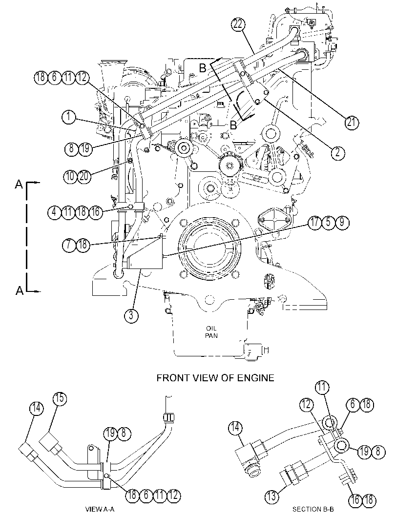 LINES GP-ENGINE OIL FILTER 3843845 CAT