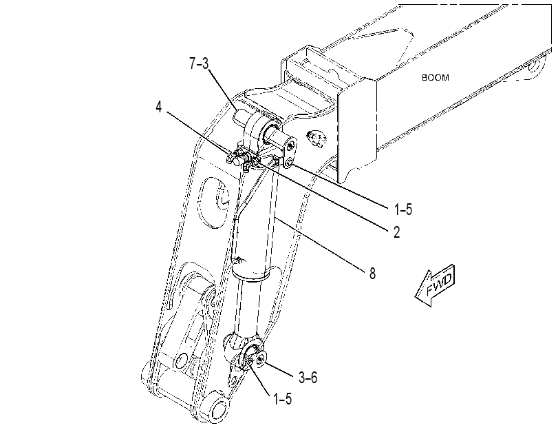 CYLINDER & MTG GP-BOOM 4509425 CAT