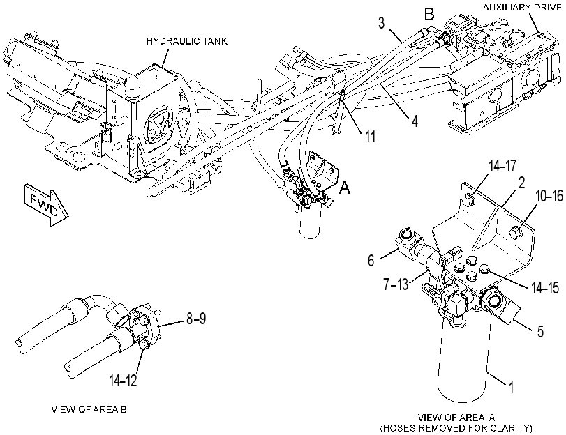 FILTER & LINES GP-HYDRAULIC 3665413 CAT