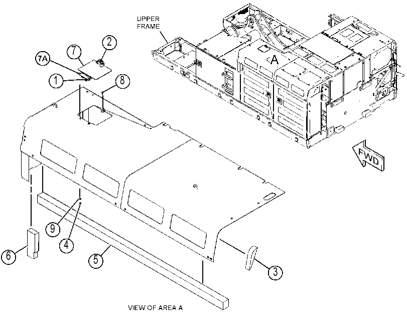 HOOD GP-ENGINE COMPARTMENT 3852194 CAT