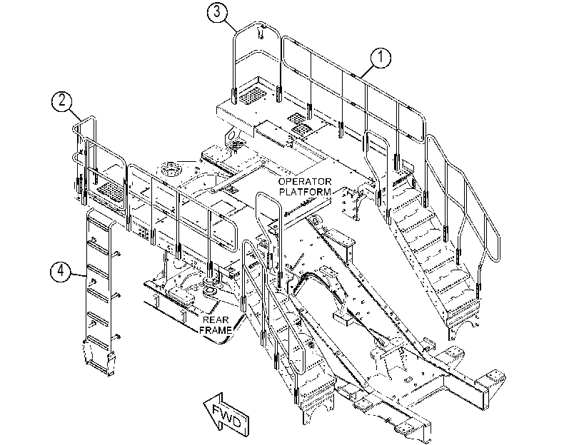 HANDRAIL & STEP GP 3868437 CAT