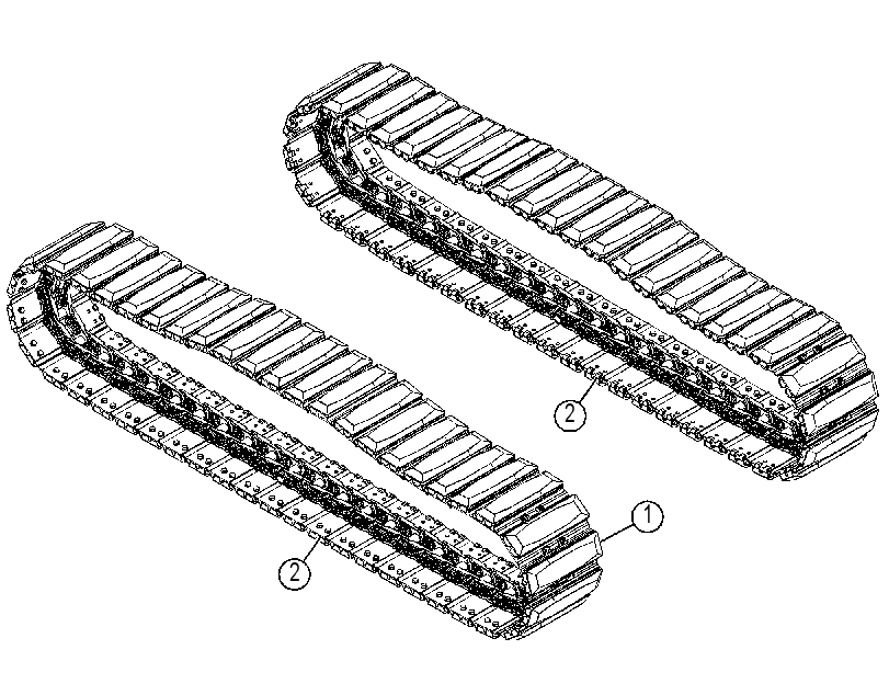 TRACK AR-RUBBER 3577478 CAT