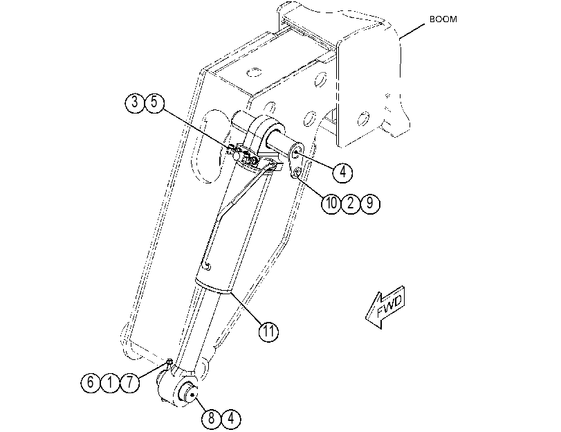 CYLINDER & MTG GP-COUPLER 4572018 CAT