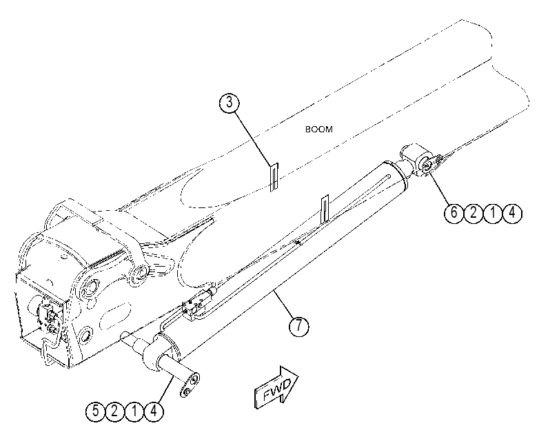 CYLINDER & MTG GP-BOOM 4511209 CAT