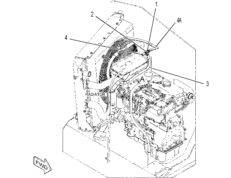 HOSE GP-RADIATOR 4551070 CAT