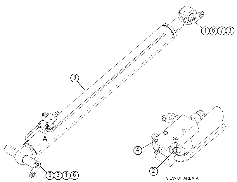 CYLINDER & MTG GP-BOOM 4406193 CAT