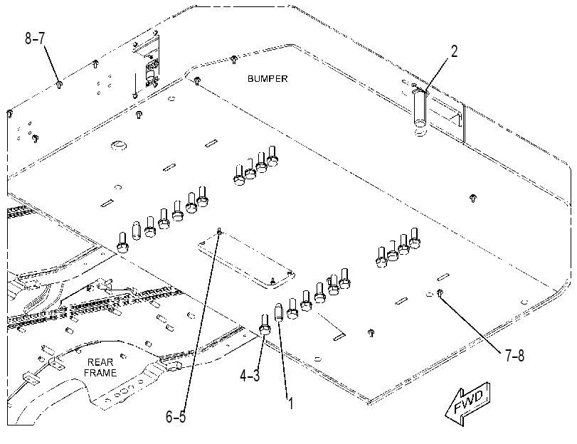 MOUNTING GP-BUMPER 3475158 CAT