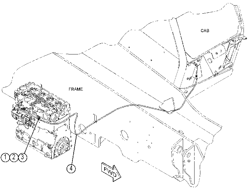 CABLE GP-GOVERNOR CONTROL 4523019 CAT