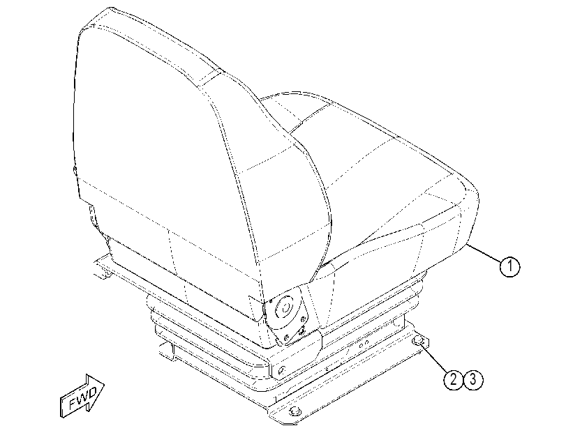 Сиденье с креплением 3153788 CAT