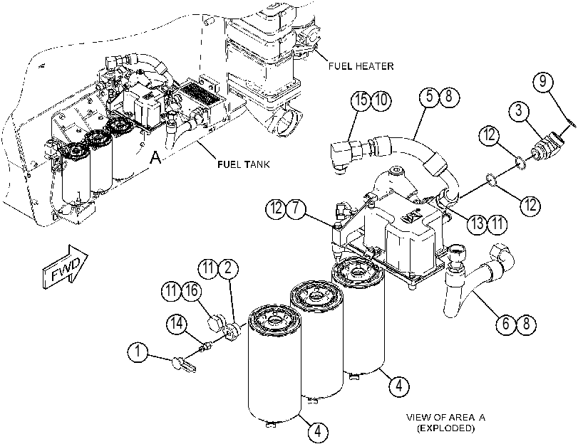HEATER GP-FUEL 4517281 CAT