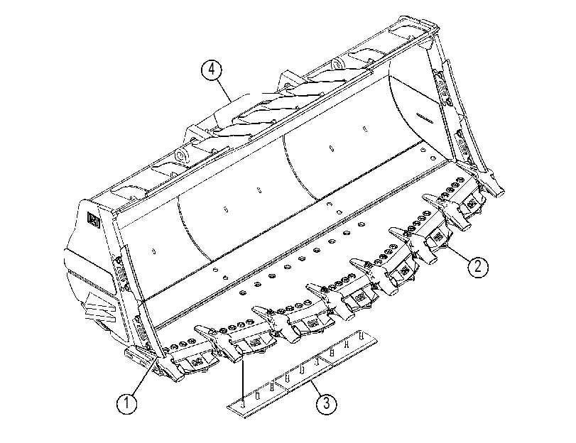 Ковш скальный 4514870 CAT
