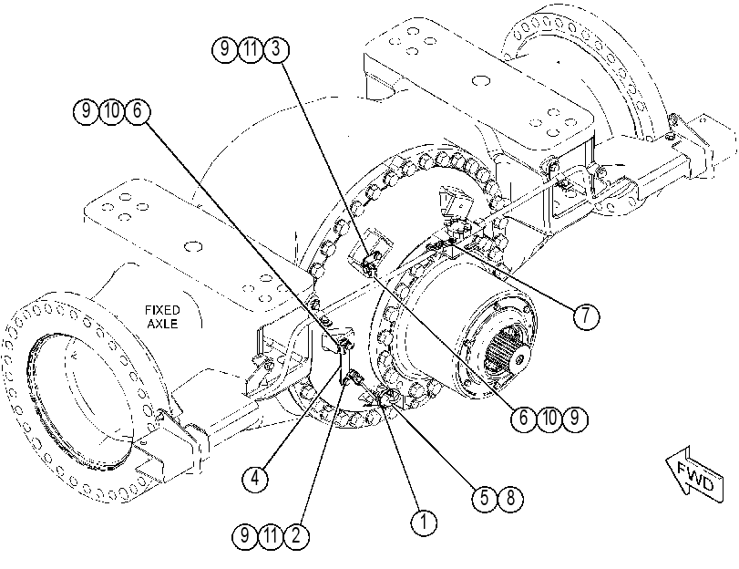 WIRING GP-AXLE TEMPERATURE 3909178 CAT