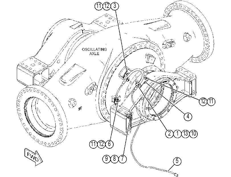 WIRING GP-AXLE TEMPERATURE 3909177 CAT
