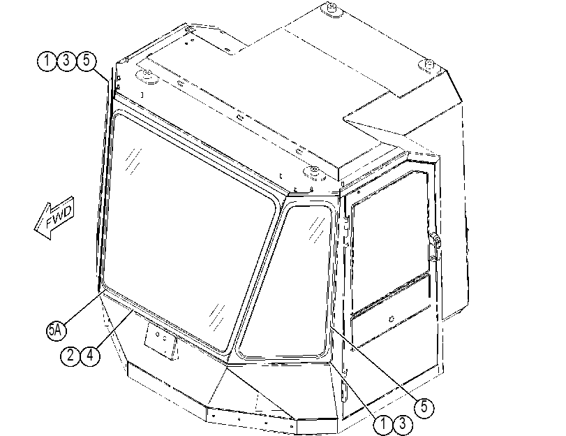 WINDOW GP-FRONT 3937850 CAT