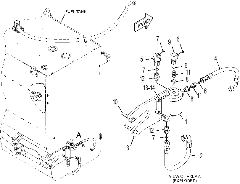 HEATER GP-FUEL 2873835 CAT