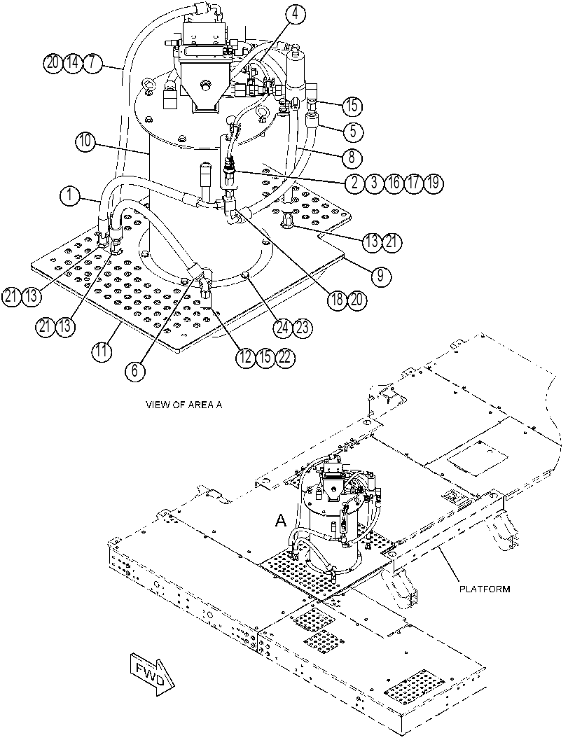 TANK GP-GREASE 3906661 CAT