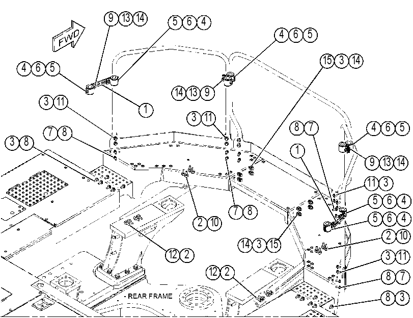 FASTENER GP-WALKWAY 3981752 CAT