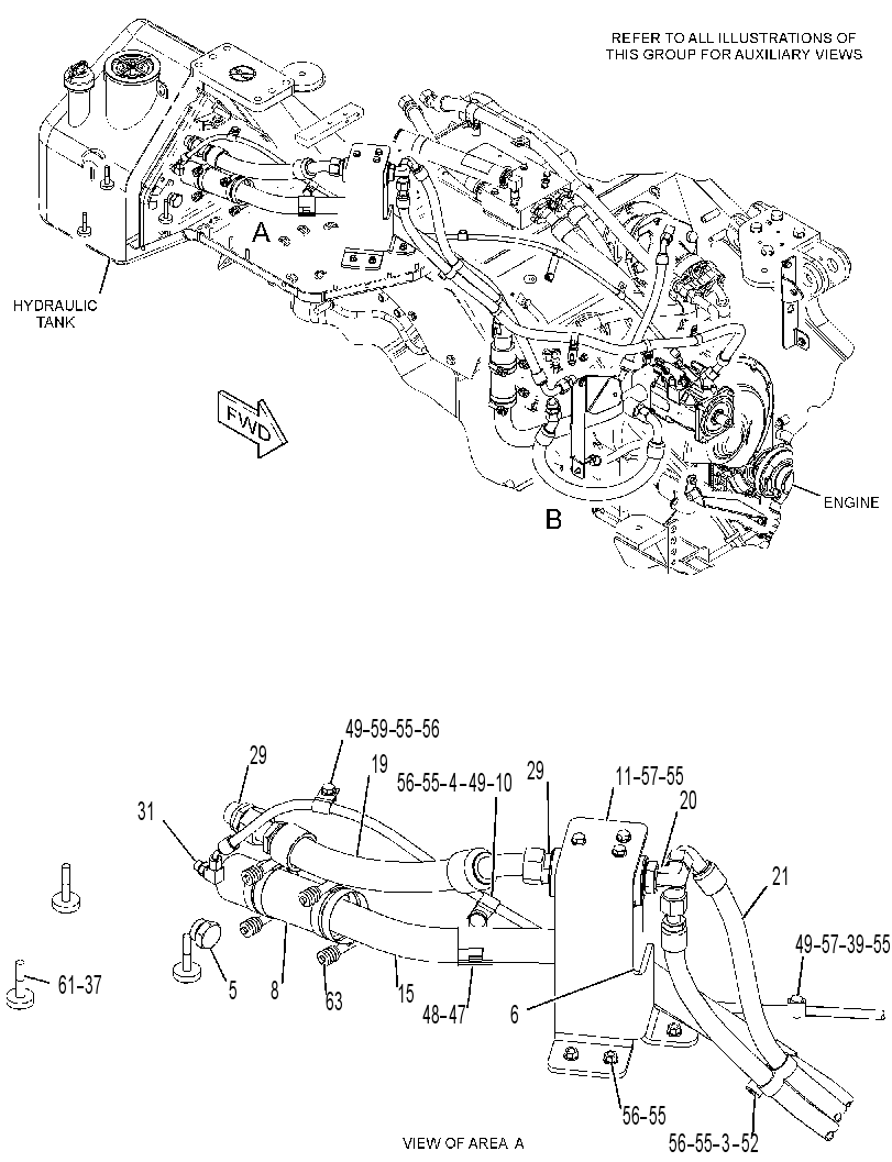 Трубопроводы гидравлические 4419694 CAT