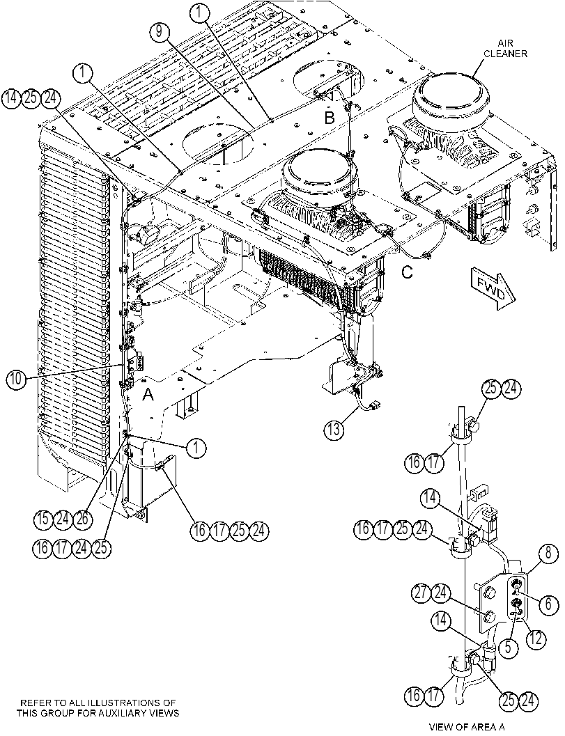 WIRING GP-HOOD 3868252 CAT