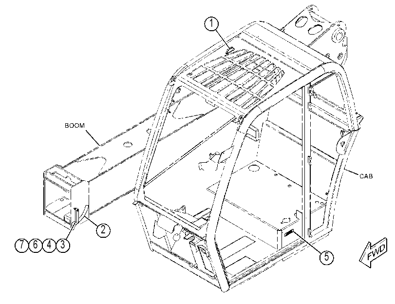 INDICATOR GP-BOOM ANGLE 4375104 CAT