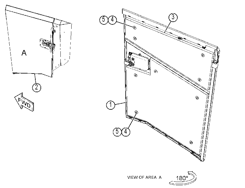 DOOR GP-HOOD 4508141 CAT