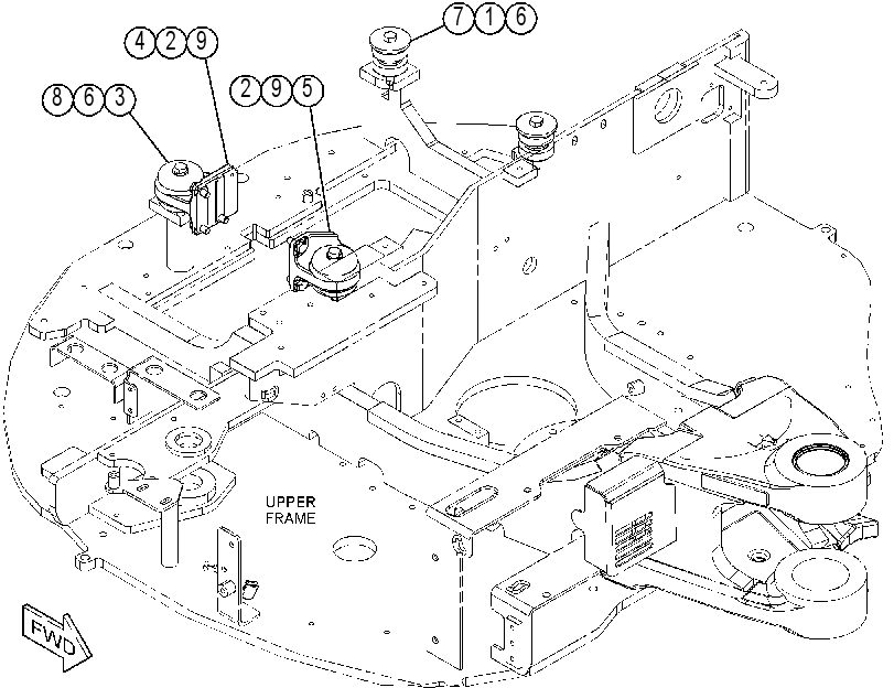 Крепление двигателя 4152715 CAT