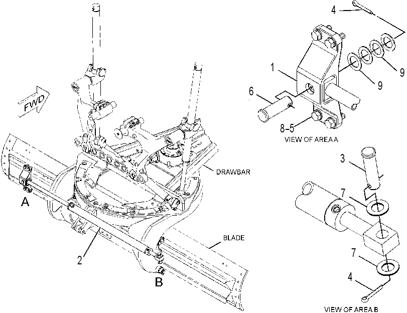 CYLINDER & MTG GP-SIDESHIFT 3438214 CAT