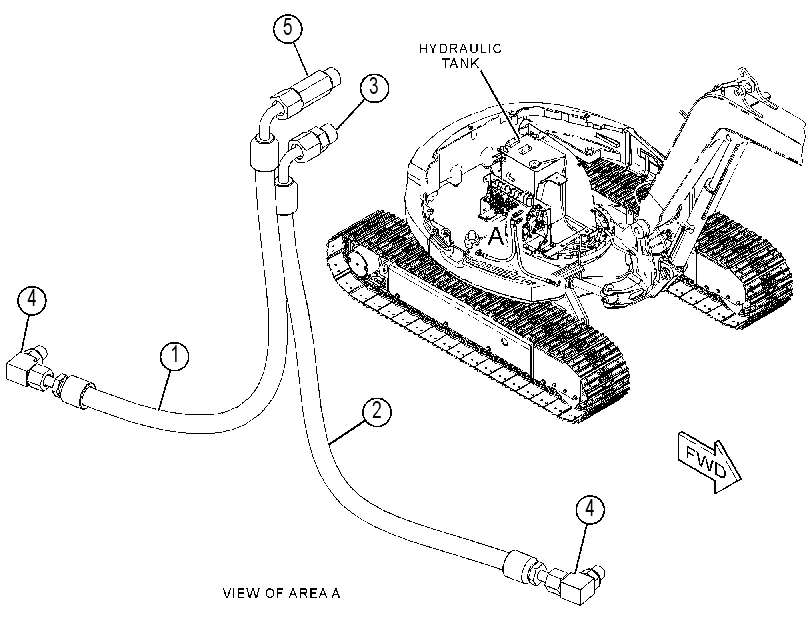 LINES GP-SWING CYLINDER 3908903 CAT