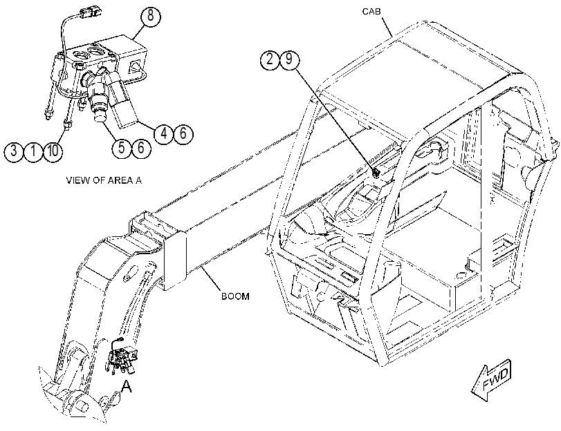 VALVE & MTG GP-DIVERTER 3437929 CAT