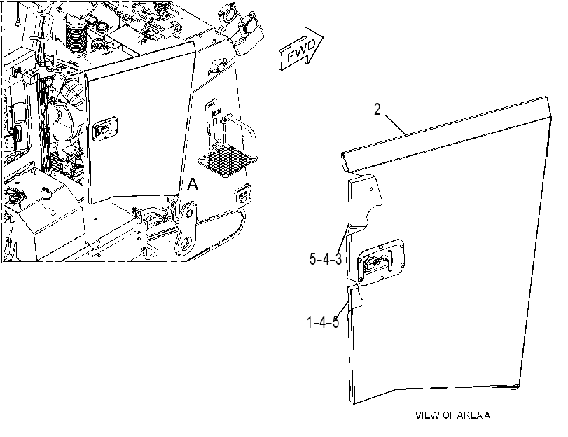DOOR GP-HOOD 4508142 CAT