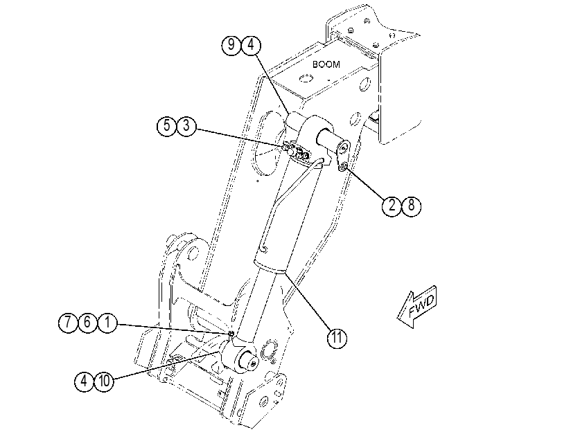 CYLINDER & MTG GP-COUPLER 4429781 CAT