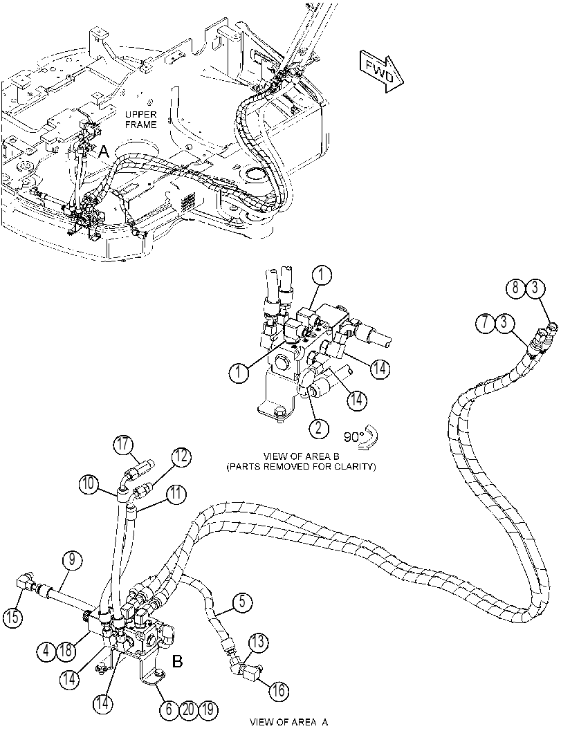 LINES GP-SWING CYLINDER 3908901 CAT