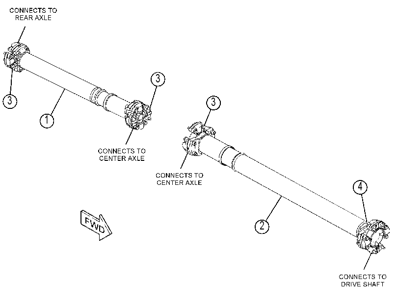 SHAFT GP-REAR DRIVE 2042025 CAT