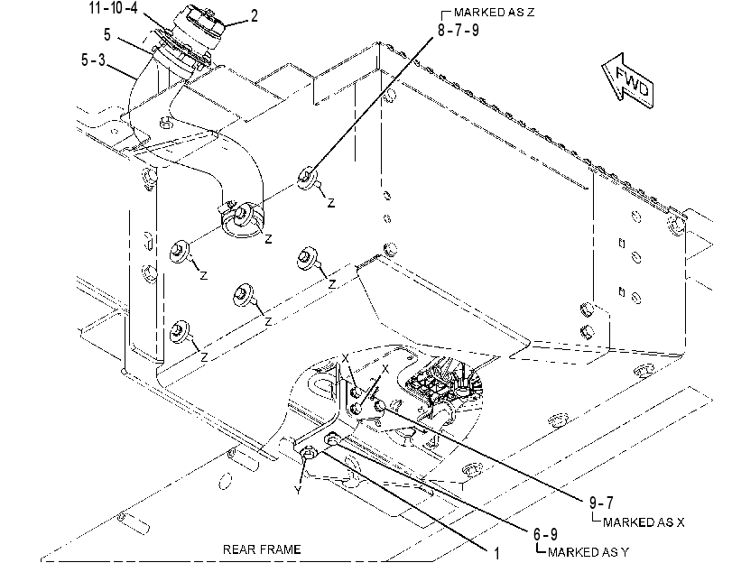 MOUNTING GP-DEF TANK 3650257 CAT