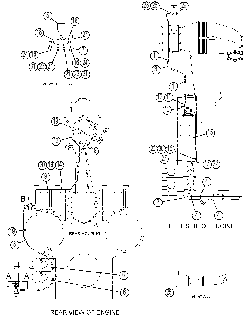 LINES GP-AIR SHUTOFF 4400656 CAT
