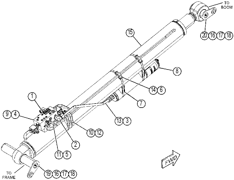 CYLINDER & VALVE GP-BOOM 4402211 CAT