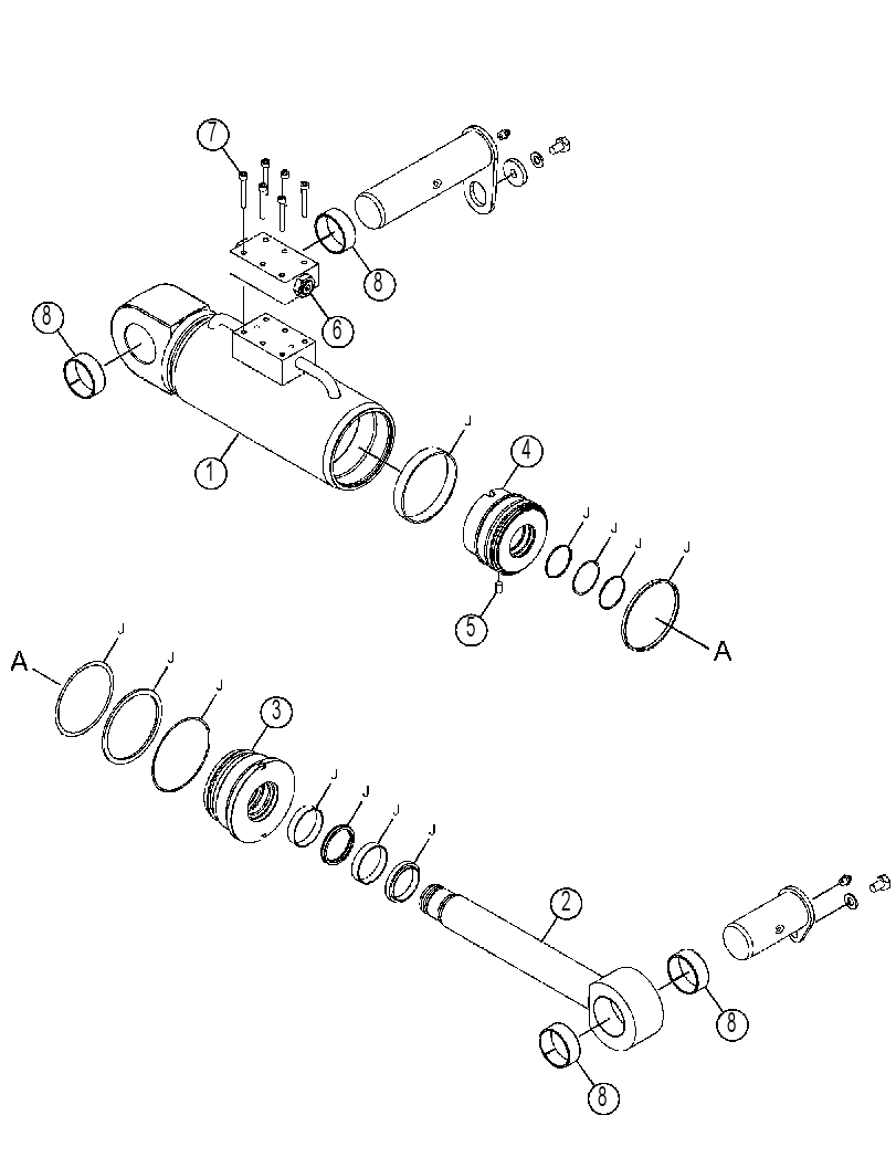 CYLINDER GP-FRAME LEVELING 3561172 CAT