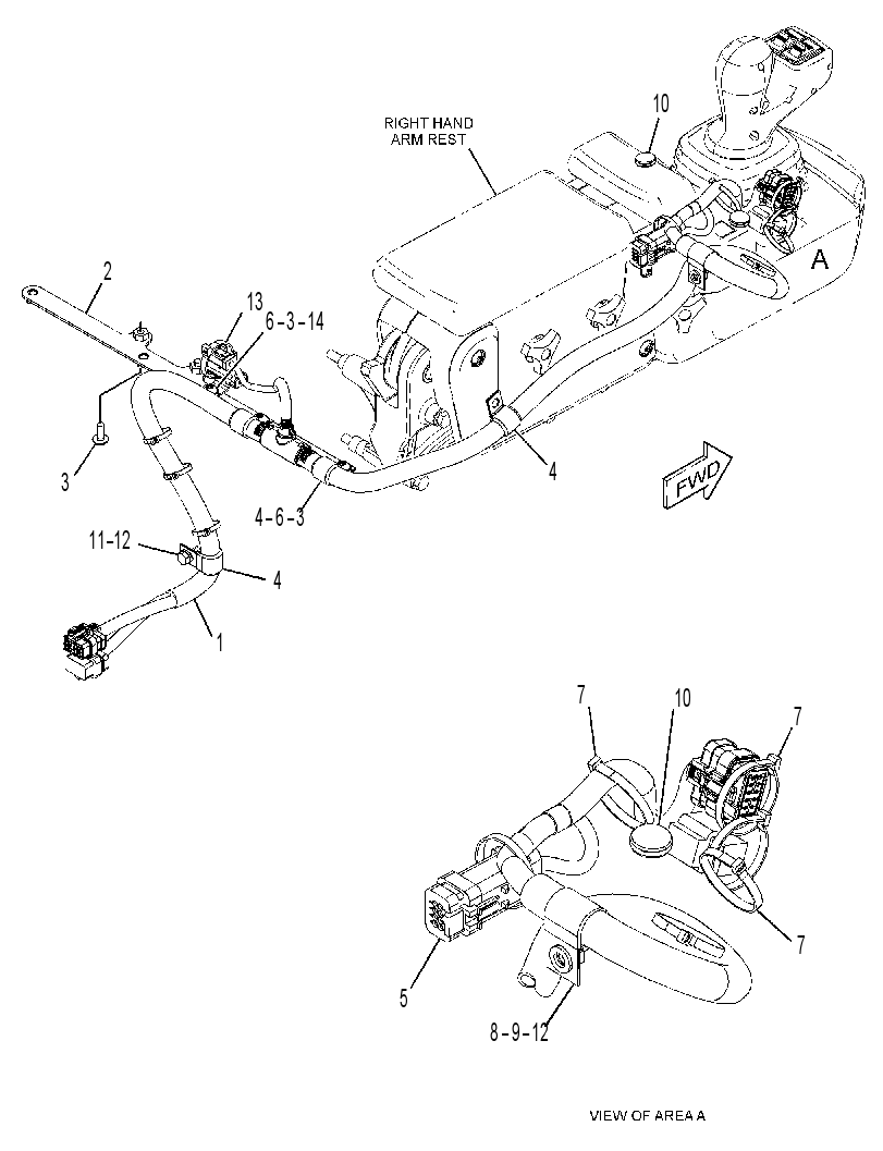 Проводка управления 3616293 CAT