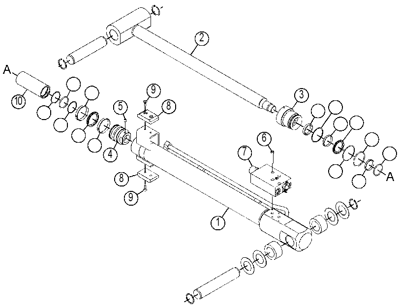 CYLINDER & VALVE GP-TELESCOPE 3634771 CAT