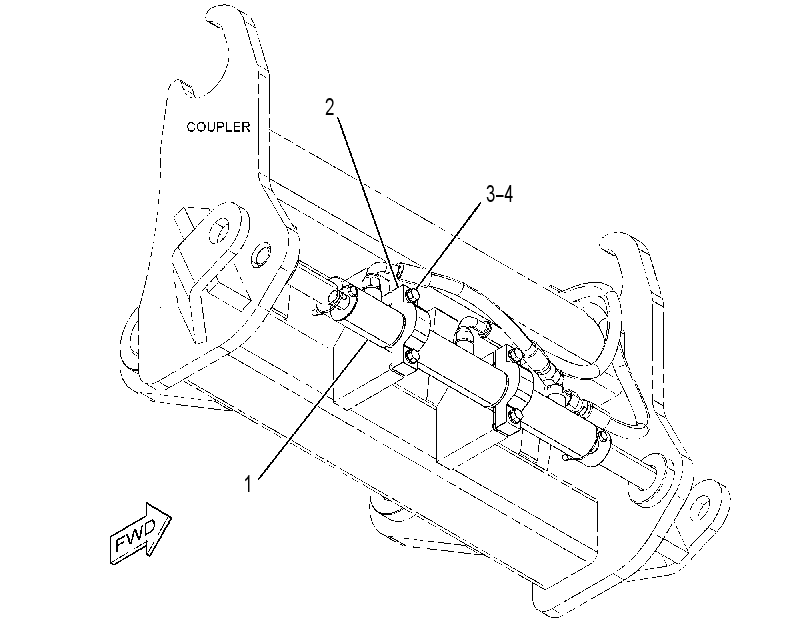 CYLINDER & MTG GP-COUPLER 4392651 CAT