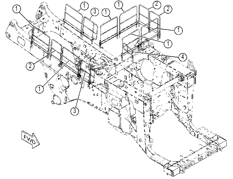 Поручень 4240150 CAT