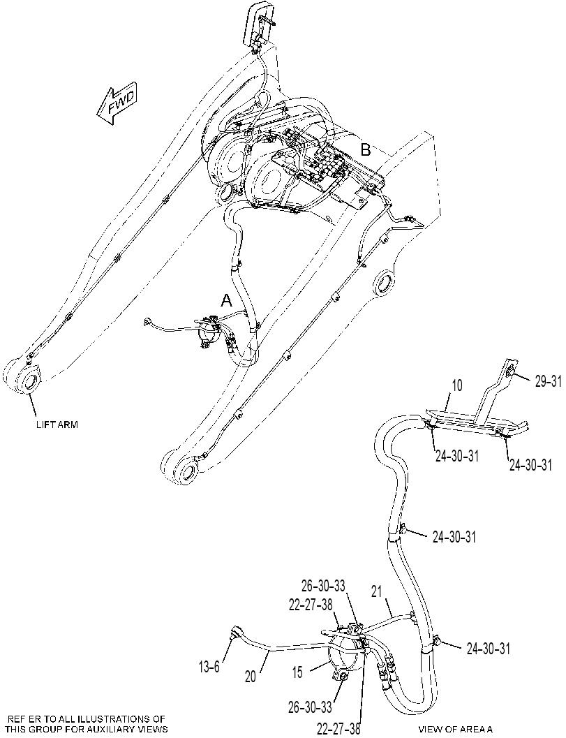 LINES GP-FRONT LUBRICATION 3678244 CAT