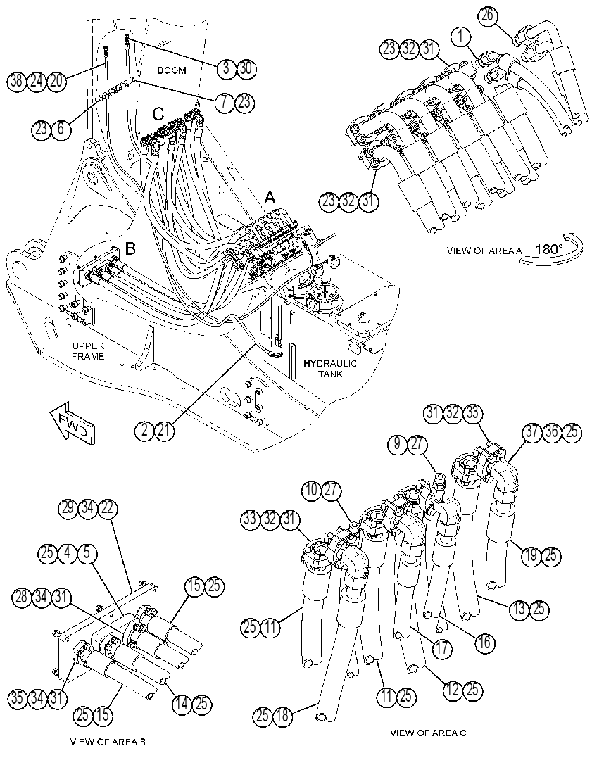 LINES GP-CAB RISER 3957545 CAT