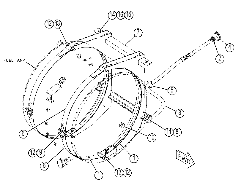 MOUNTING GP-FUEL TANK 4323072 CAT