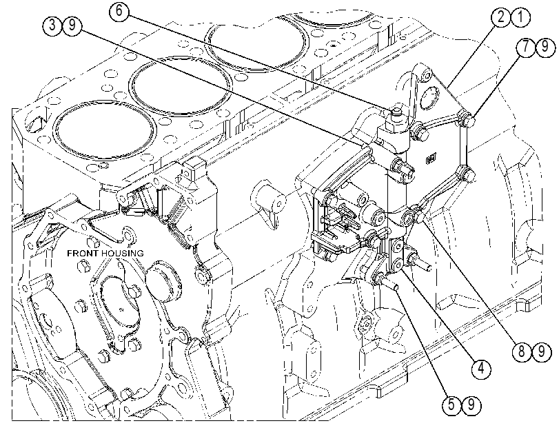 COVER & MTG GP-CYLINDER BLOCK 4165435 CAT