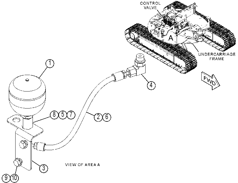 ACCUMULATOR & MTG GP-HYDRAULIC 4303214 CAT